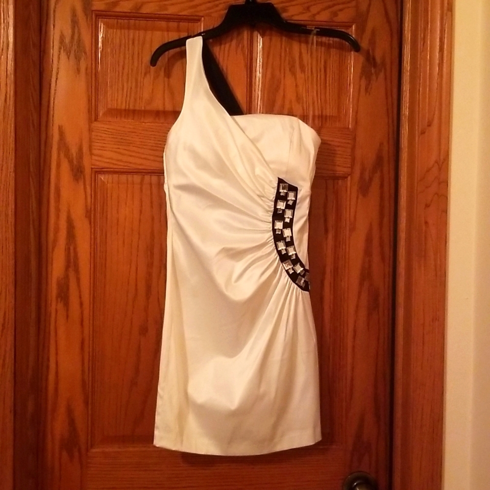 rosette By Be Cool White Mini Dress in size Small